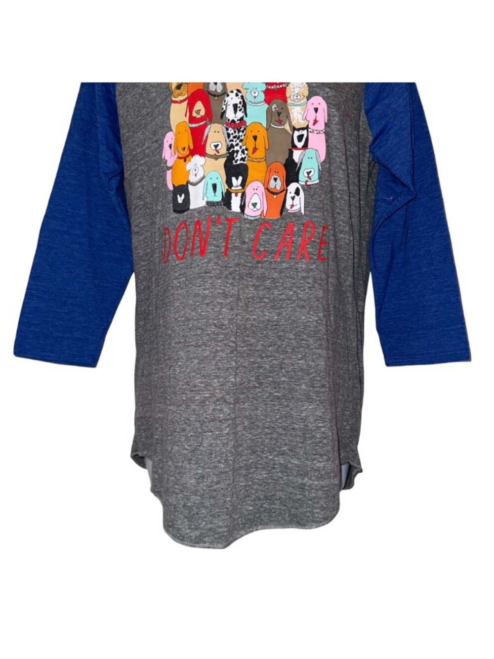 NWOT Skechers BOBS TShirt Womens M 3/4 Slv Dog Hair Don't Care Tee Lightweight - Picture 3 of 7